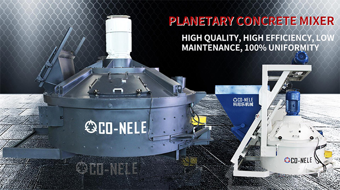 Concrete Planetary Mixer with Automation and Refinement