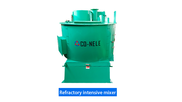 Intensive refractory mixer