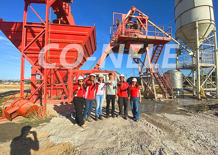 co-nele mobile concrete mixing station 