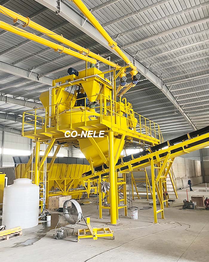 Brazilian brick factory Co-nele planetary mixer and Besser brick machine Brazilian brick factory Co-nele planetary mixer and Besser brick machine