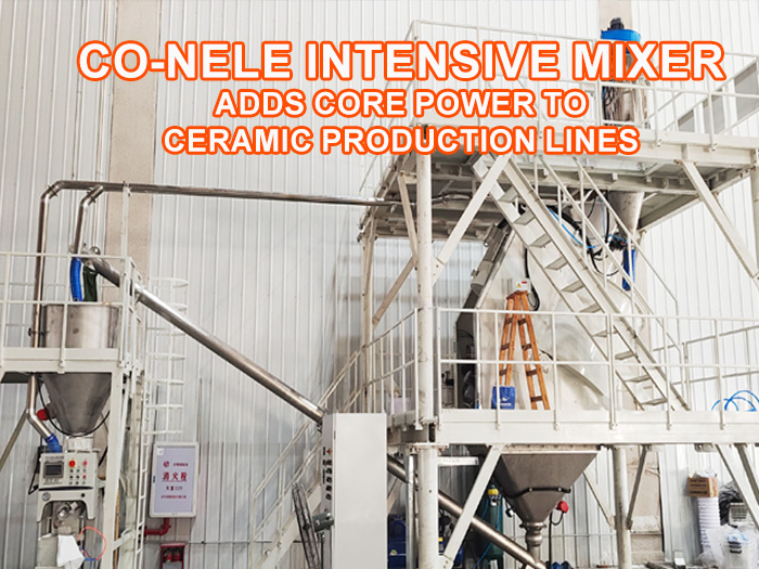 CO-NELE Intensive Mixer for Ceramic mixing and granulatiing