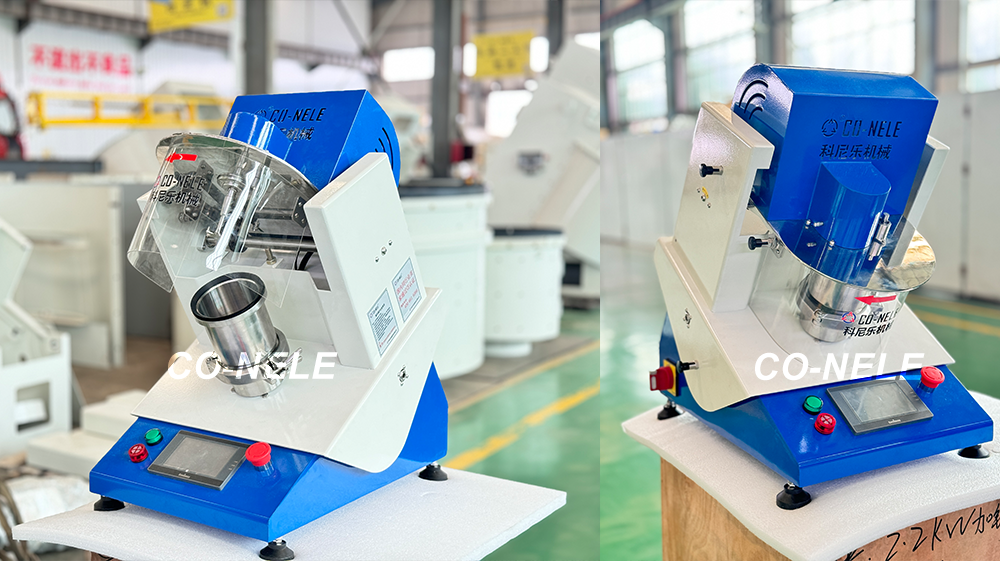 Laboratory granulator for aluminum oxide and iron oxide granulation
