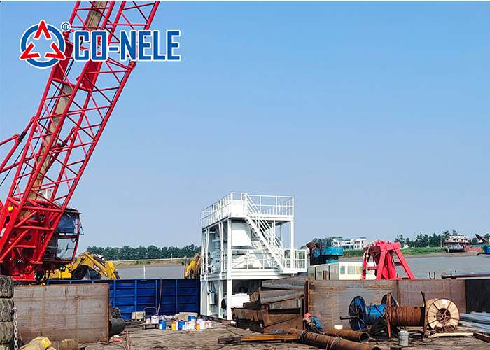 CO-NELE 2m³ Twin Planetary Mixer Offshore Vessel UHPC for Haiji Marine Project