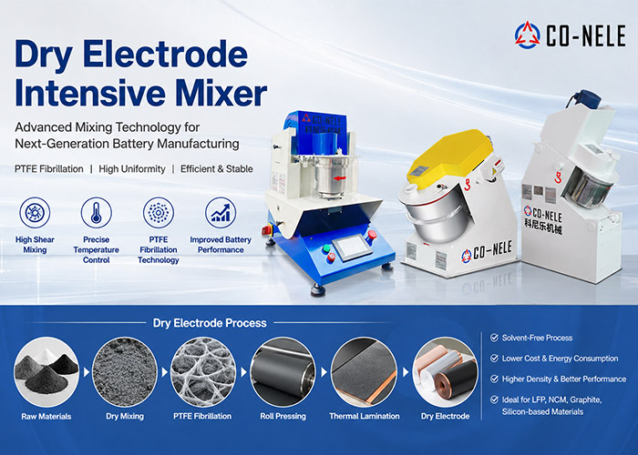 Lithium-Ion Battery Material Mixing: Why Intensive Mixers Matter in Electrode Manufacturing