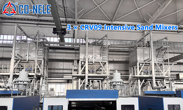 3 Units of CRV09 Intensive Mixers for 3D Sand Printing in the Foundry Industry